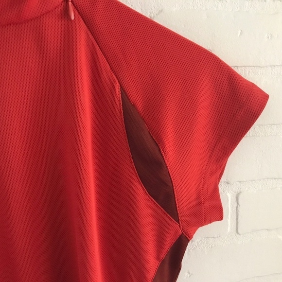 Guru Women’s Tee Burn orange sport High Neck Cap sleeve Breathable Size S - Picture 2 of 7